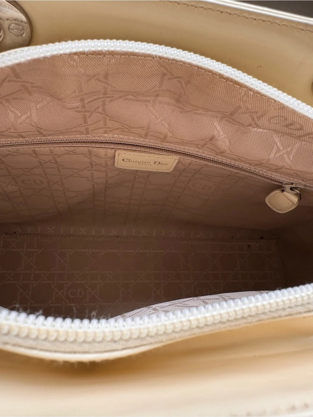 Vintage Lady Dior Bag Patent Large